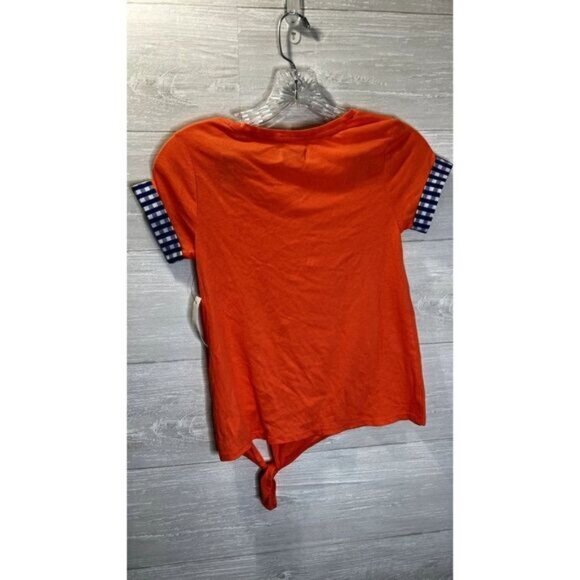 Crown & Ivy girl's Short‎ Sleeve Tie Knot Hem Tees Shirt Tops NWT - Picture 4 of 6